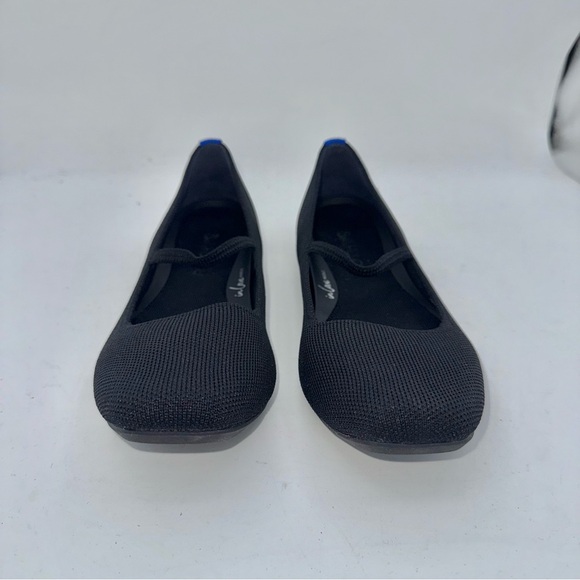 Rothy’s - women’s The Max square Mary Jane flat black knit slip on shoes Size 7 - Picture 5 of 9